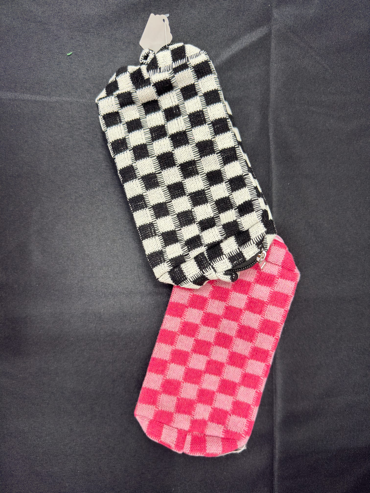 Checkered Make-up Bag