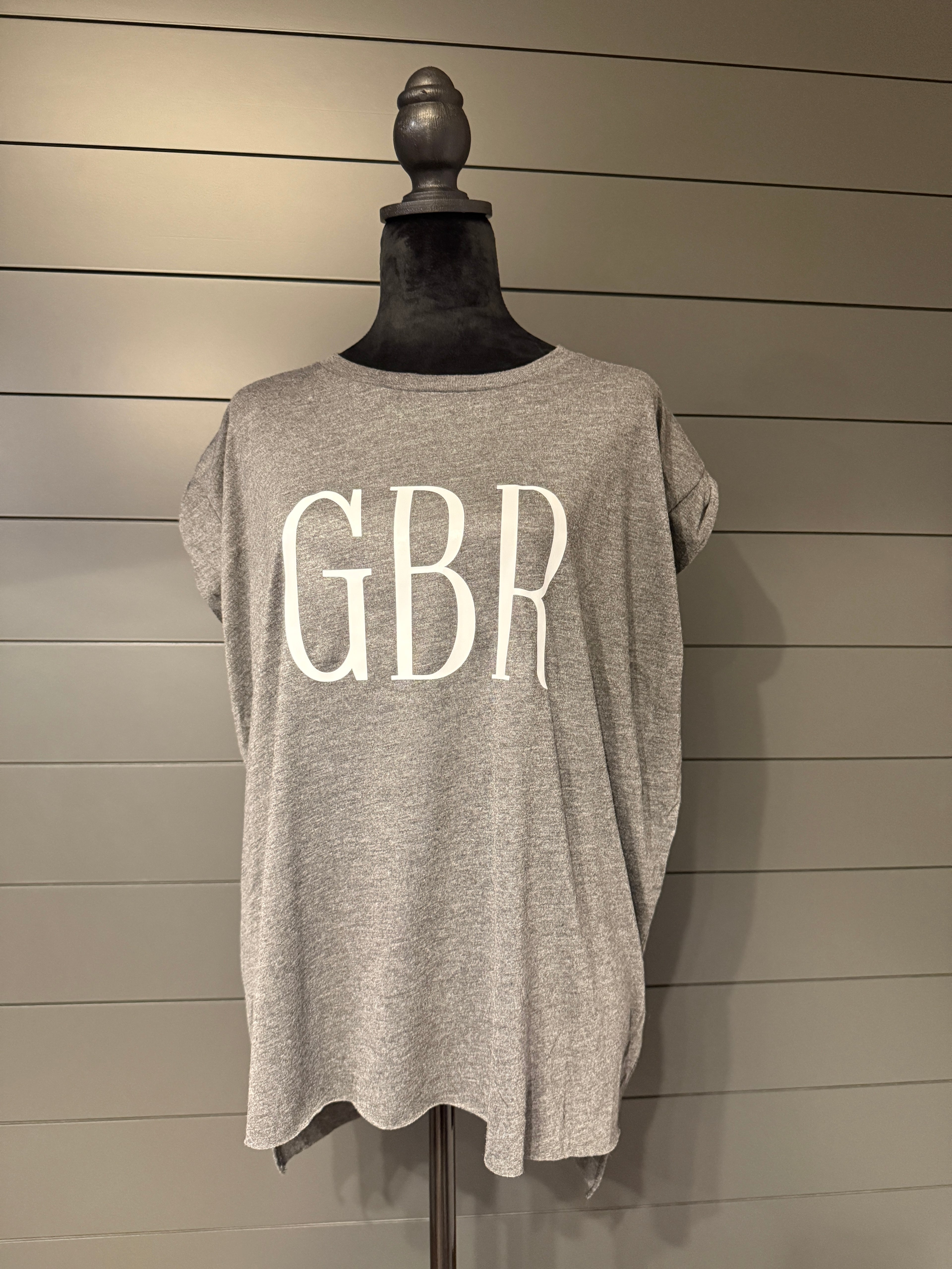 Husker White GBR Muscle Tee