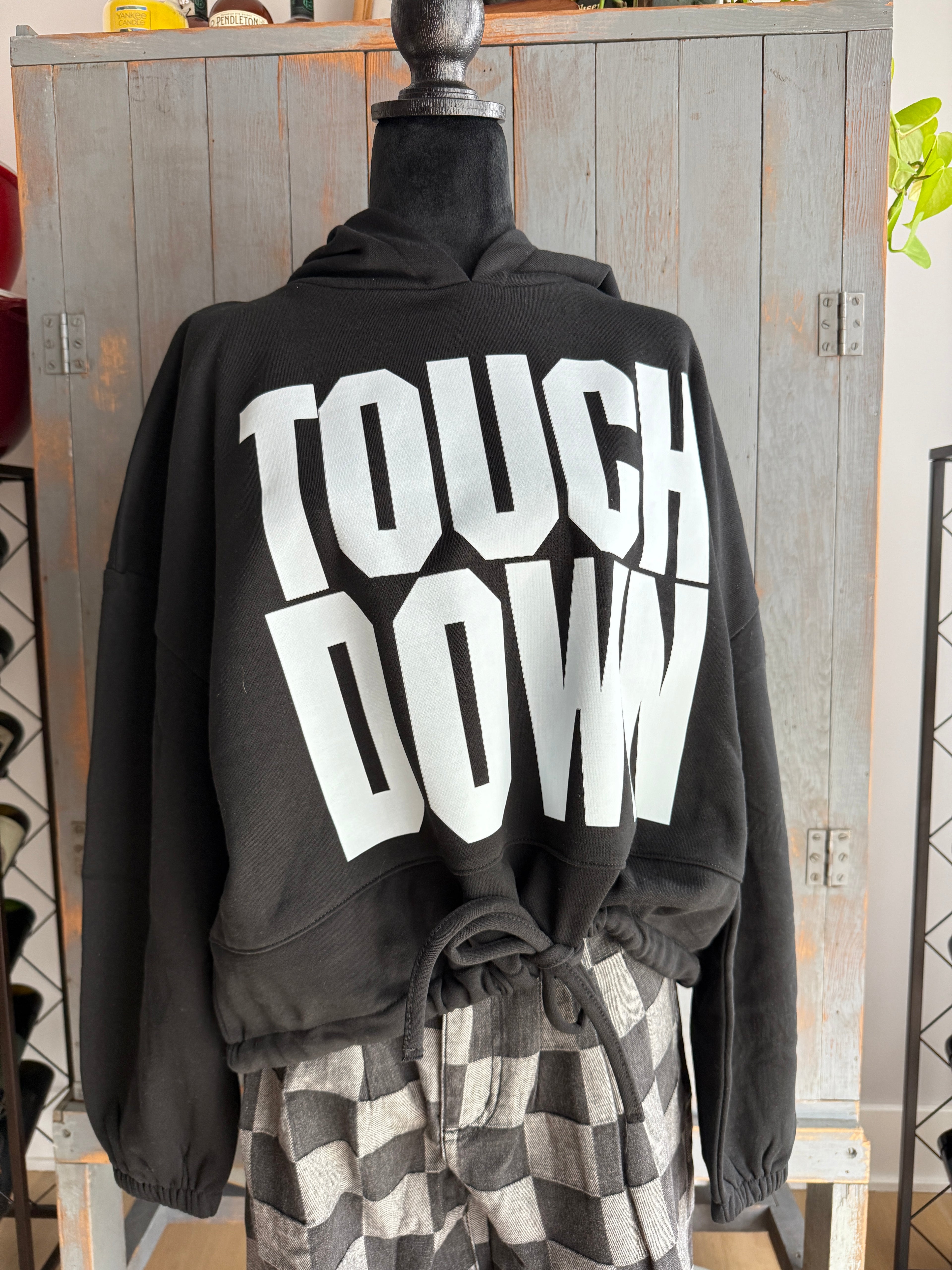 Big Touchdown Cropped Hoodie