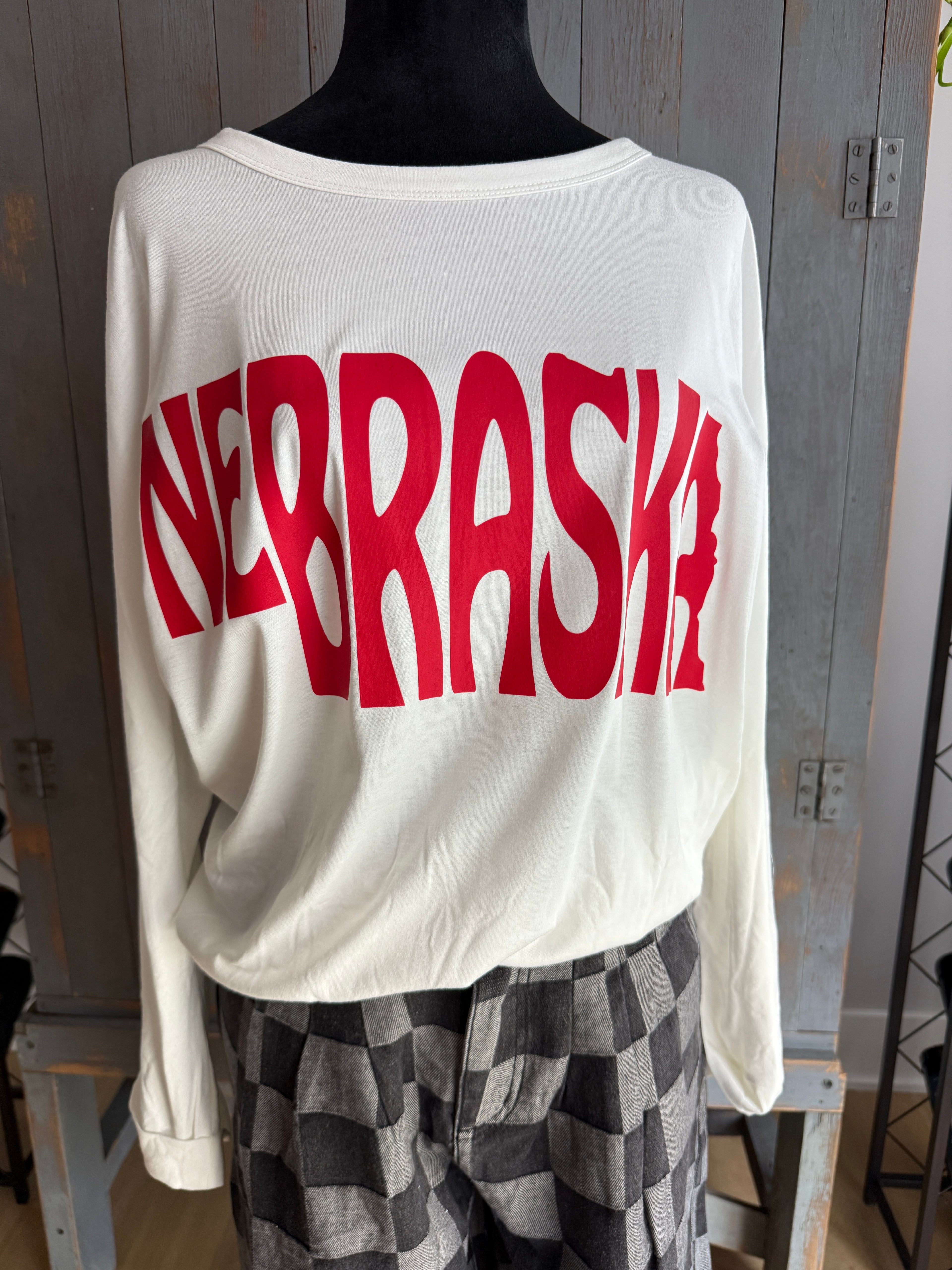 Nebraska Longsleeve Oversized Shirt