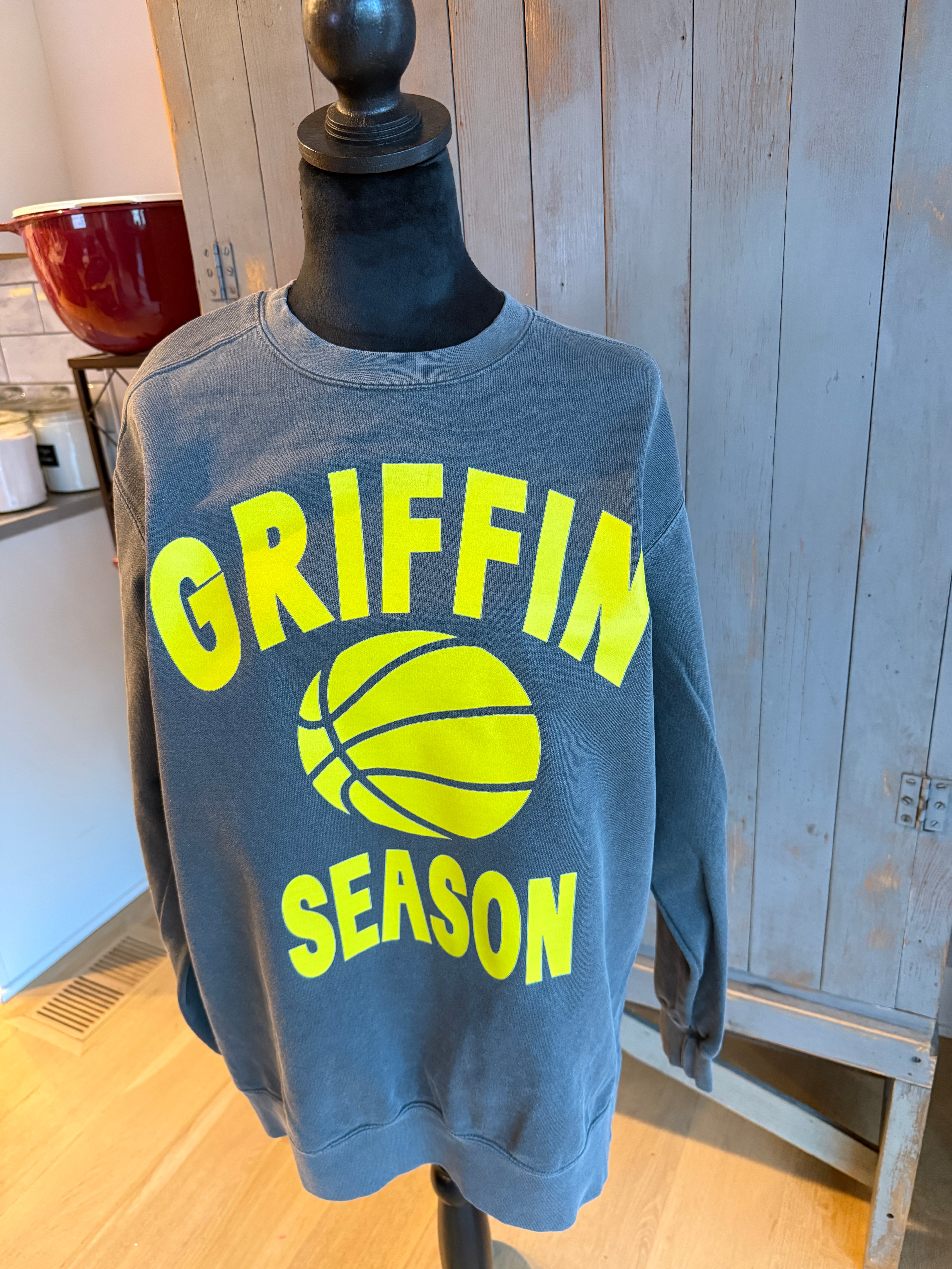 Basketball Griffin Season Crewneck Comfort Colors