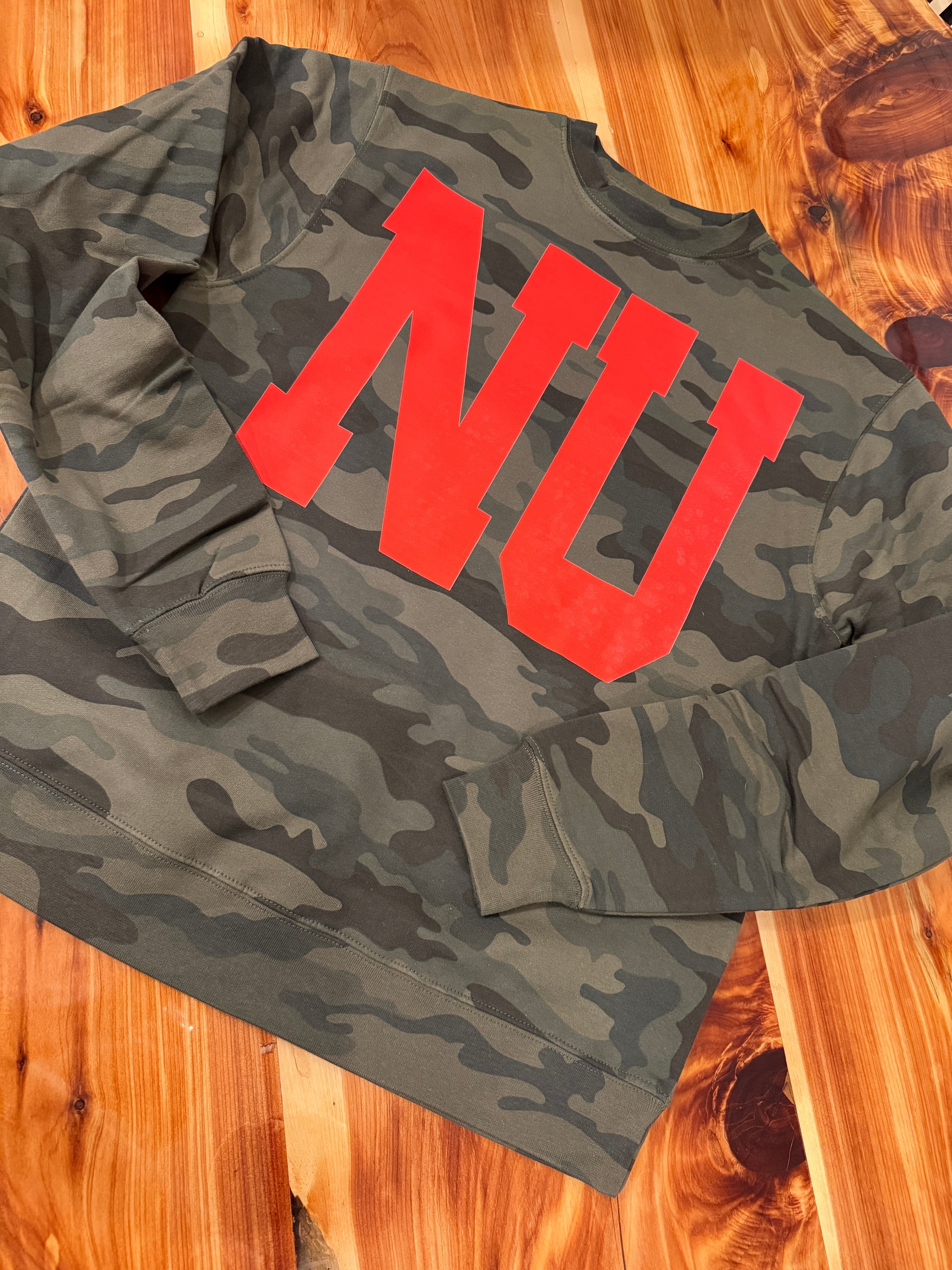 Camo NU Crewneck
