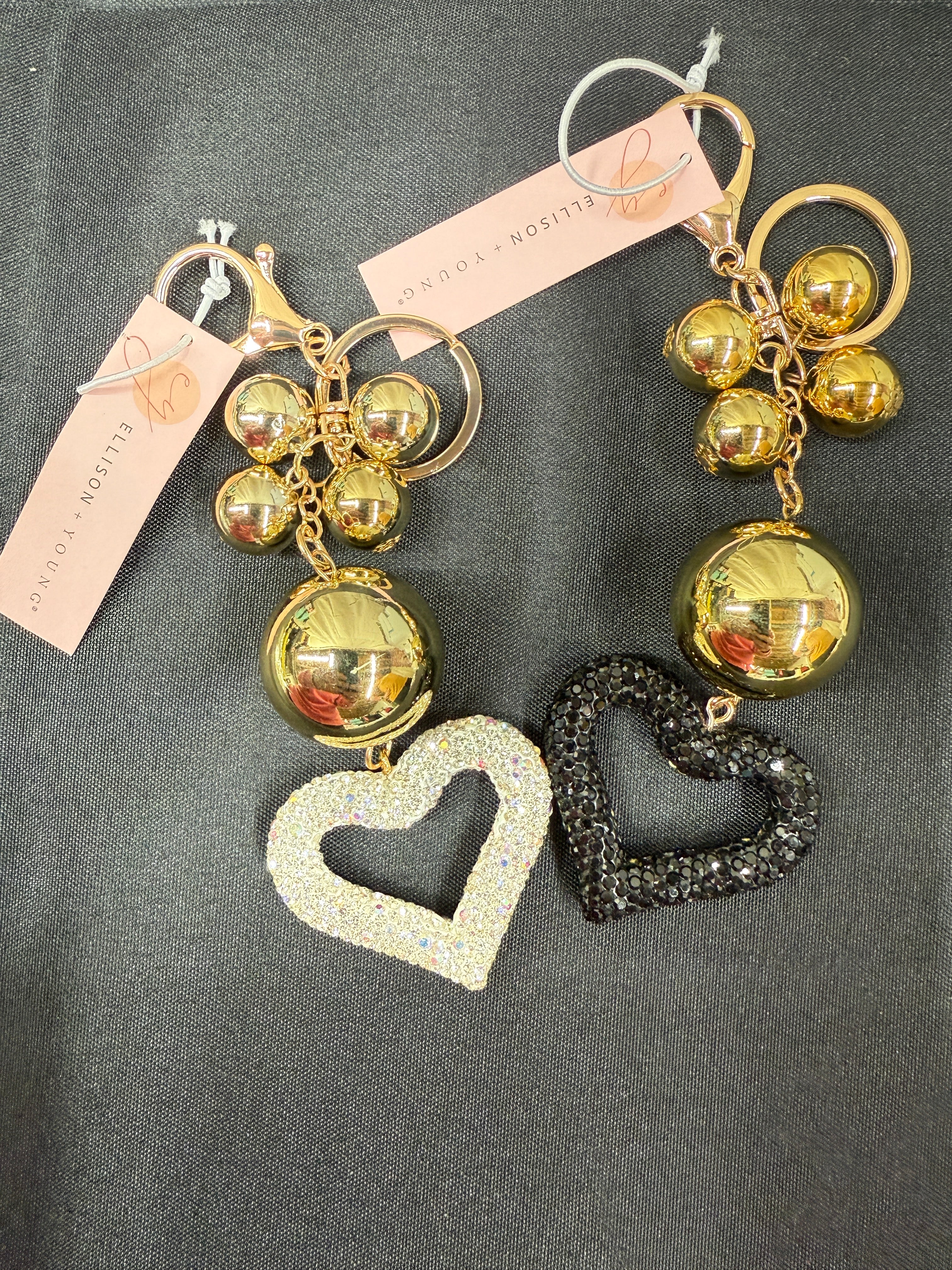 It Girl Glam Heart Bauble Key Chain