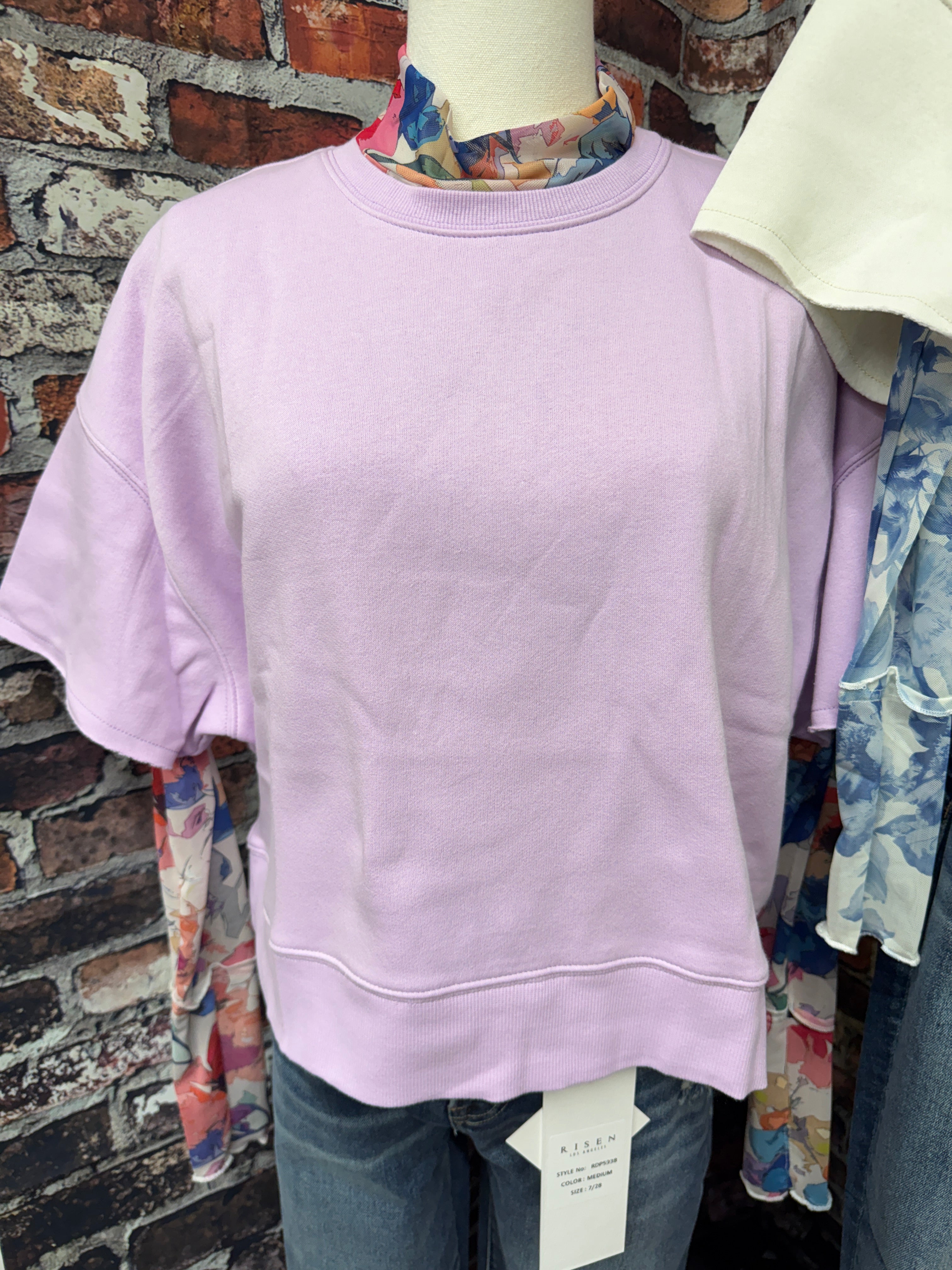 Super Soft Short Sleeve Sweatshirt