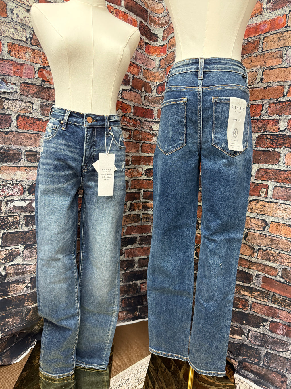 Risen High Rise Skinny Jeans