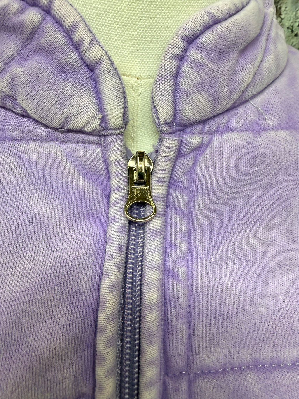 Lavender Washed Quilted Jacket