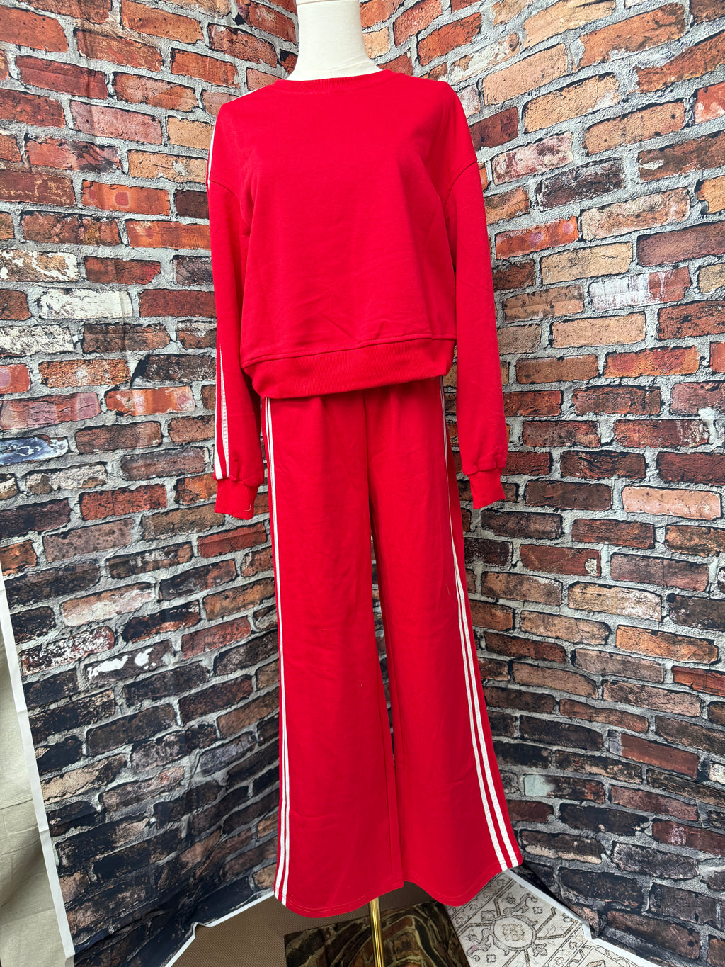 Striped Crewneck Lounge Set