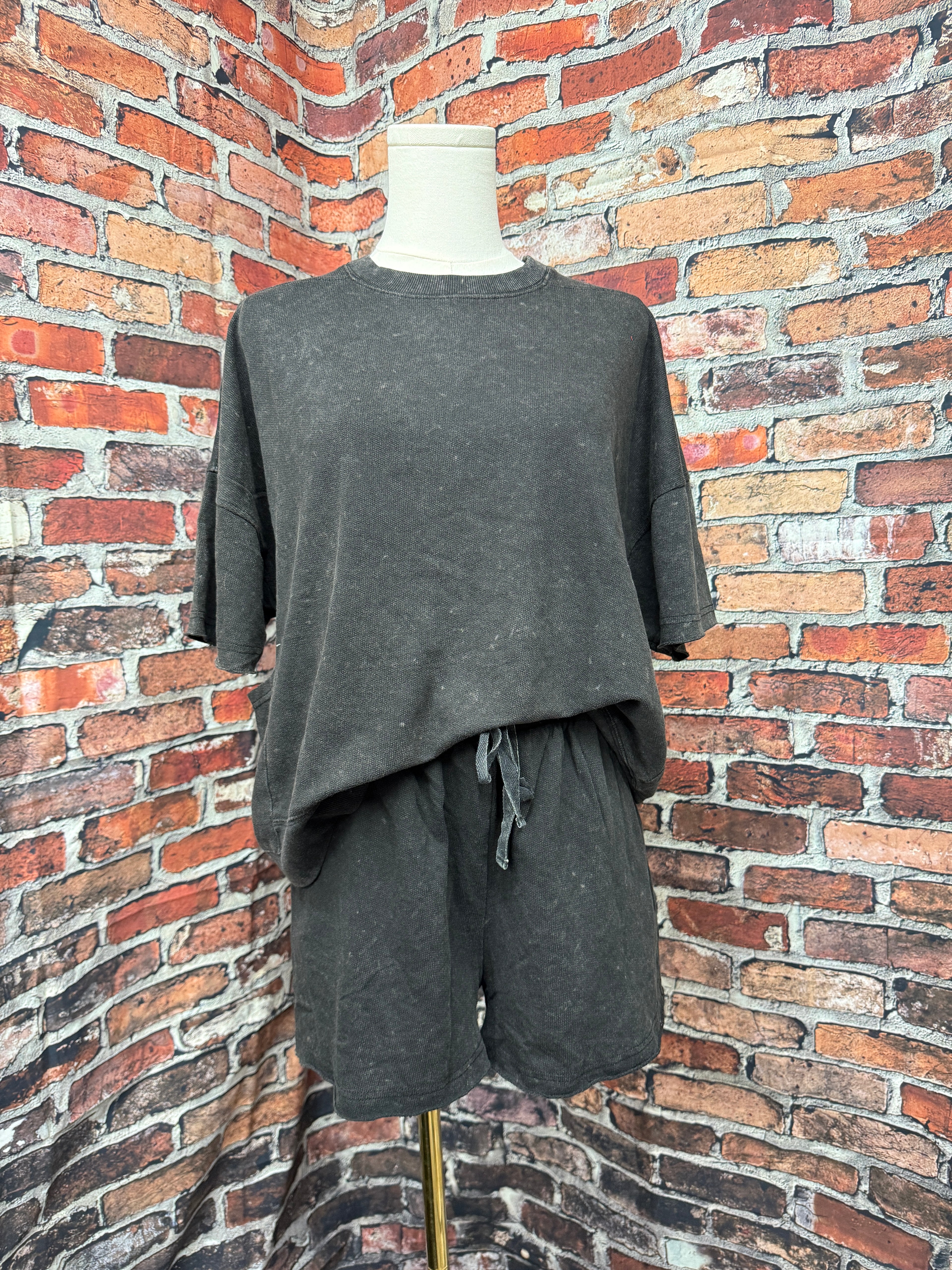 Washed Knit Shorts