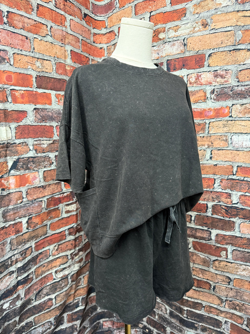 Washed Knit Lounge Set