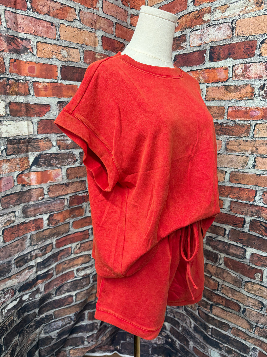 Washed Knit Lounge Set