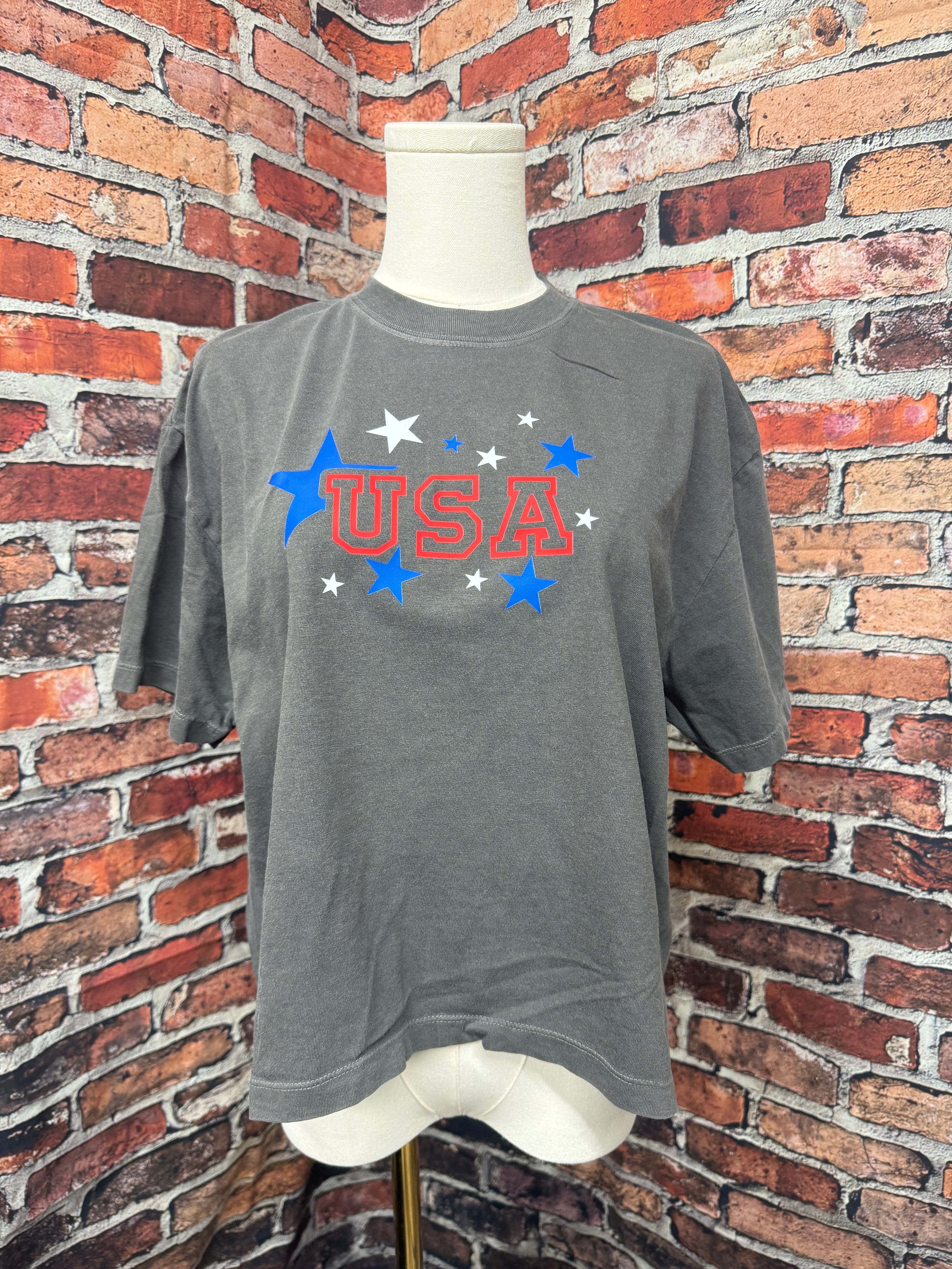 USA Mom Crop Comfort Colors