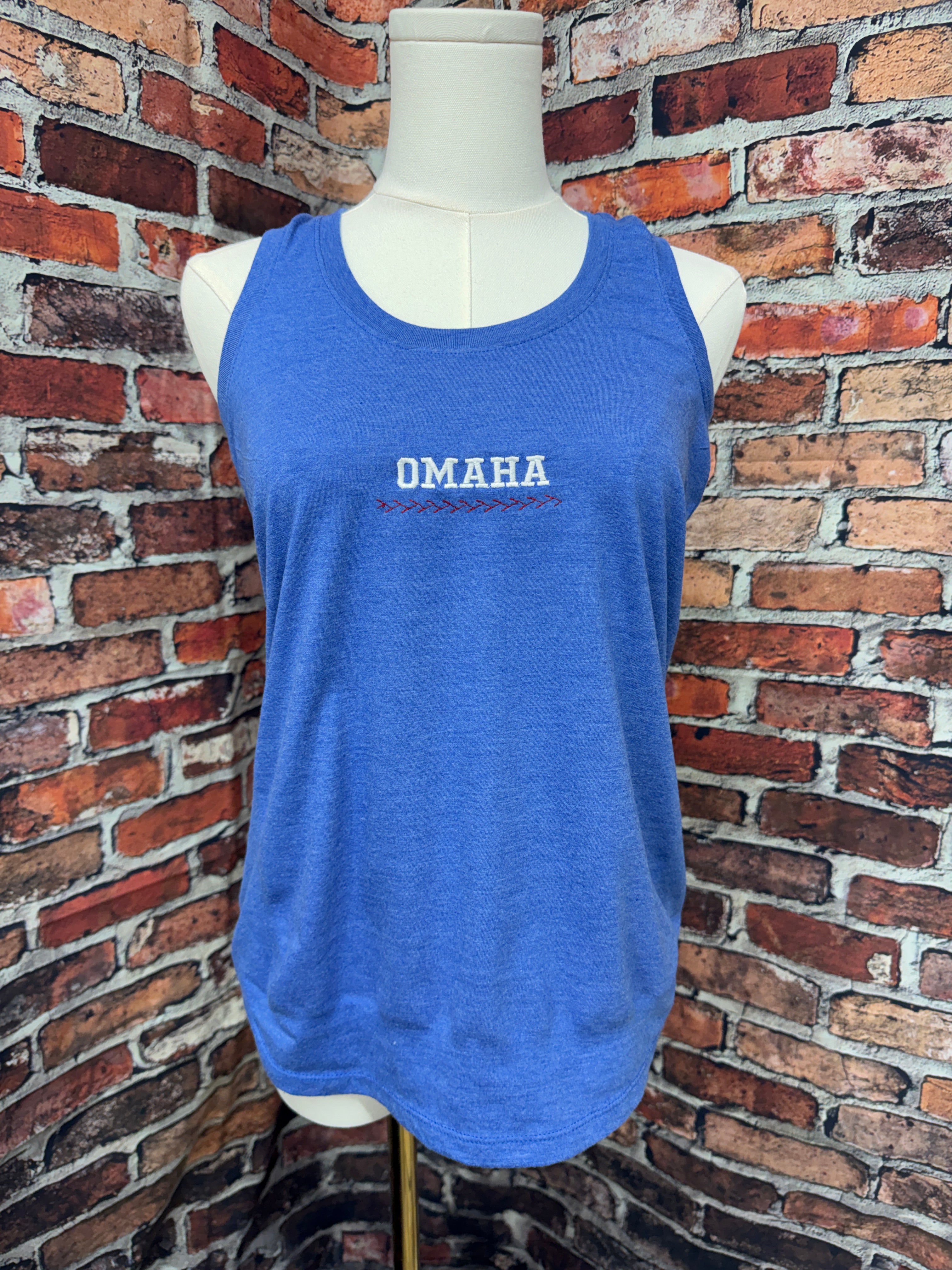 Omaha Baseball Embroidered Tank