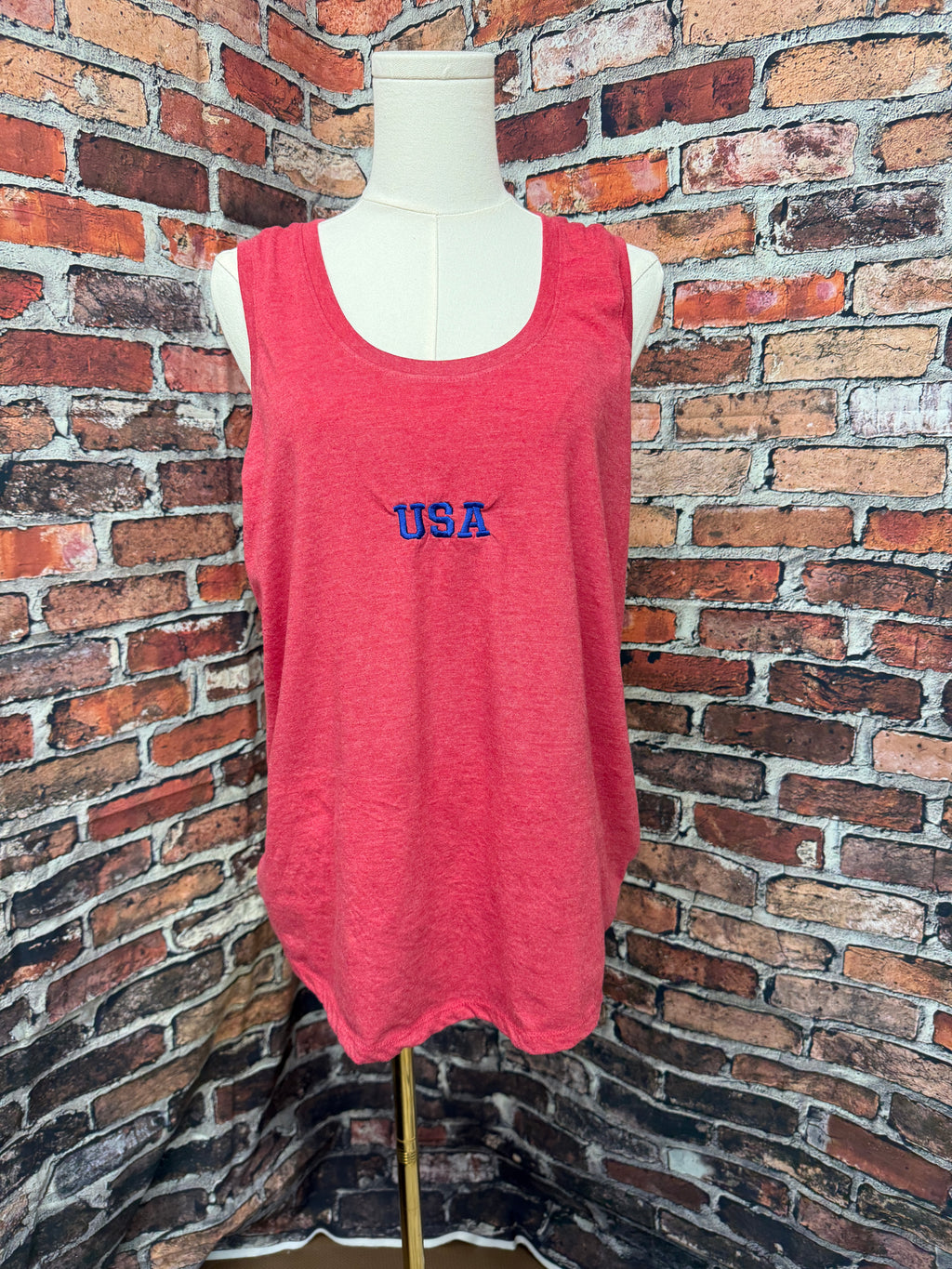 USA Embroidered Tank Top