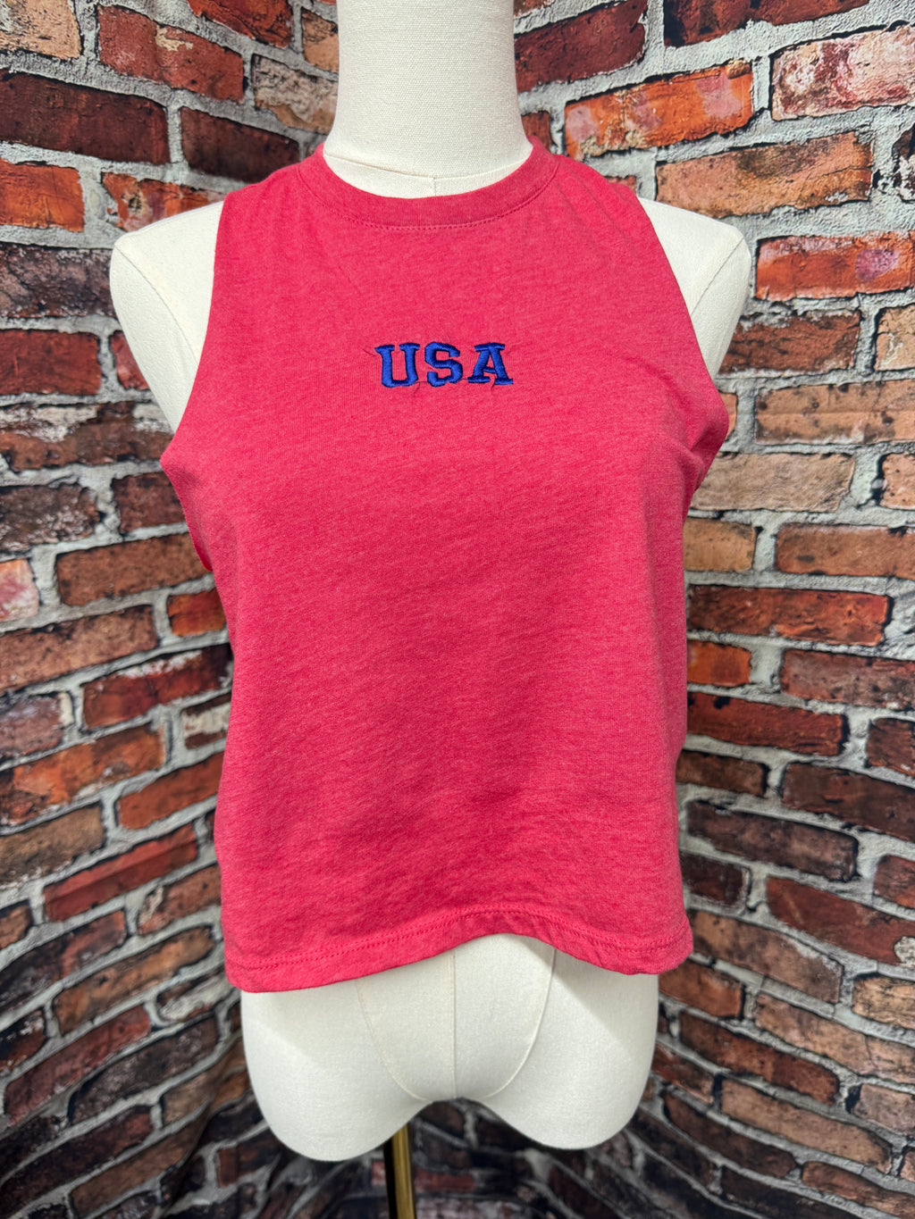 USA Embroidered Tank Top